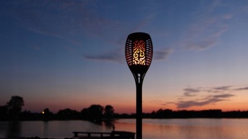 СОЛНЕЧНЫЙ ФАКЕЛ СВЕТОДИОДНЫЙ ОГОНЬ С ЭФФЕКТОМ ПЛАМЕНИ