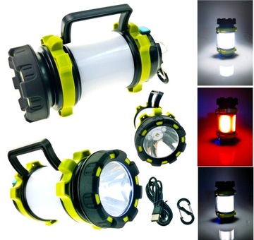 LAMPA TURYSTYCZNA POWERBANK LATARKA KEMPINGOWA