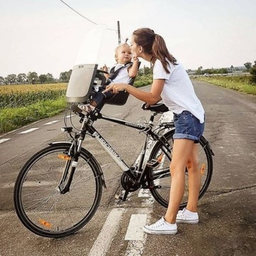 Fotelik rowerowy BOBIKE exclusive MINI PLUS GREY