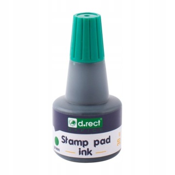 TUSZ DO STEMPLI PIECZĄTEK 30ML ZIELONY D.RECT