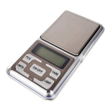 WAGA ELEKTRONICZNA JUBILERSKA PRECYZYJNA 0,1g / 500g LCD + BATERIE ZESTAW