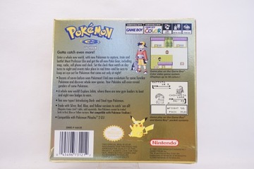 Pokemon Gold Version Nintendo Game Boy Color NOA