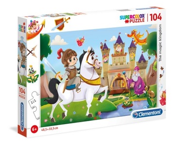 Puzzle 104 elementy Supercolor Magiczne królestwo
