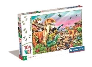 PUZZLE 104 SUPER KOLOR LAND OF DINOSAURS