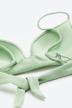 H&M PISTACJOWY TOP KĄPIELOWY PUSH UP (75D)