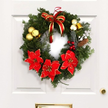 РОЖДЕСТВЕНСКИЙ ВЕНОК НА ДВЕРНОЙ СТОЛИК АДВЕНТ ВЕНОК НАТУРАЛЬНЫЙ ДЕКОР