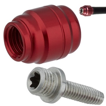 Oliwka + końcówka przewodu hydraulicznego - oryginalny komplet SRAM STEALTH