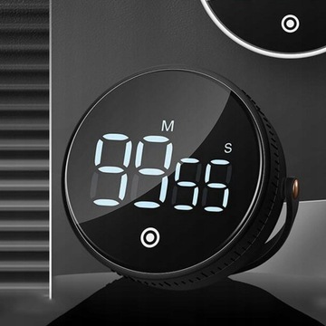 3 duży magnetyczny zegar cyfrowy LED, cichy