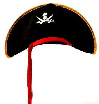 CZAPKA PIRATA KAPELUSZ PIRACKI KORSARZ PIRAT PRZEBRANIE