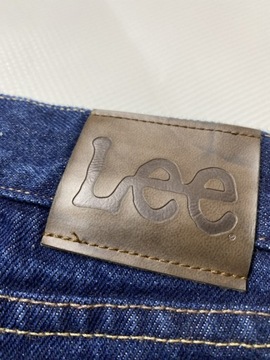 Lee Regular Fit granatowe Spodnie jeansy W 33 L 33