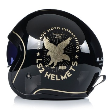 МОТОЦИКЛЬНЫЙ ШЛЕМ LS2 OF599 FLIER GLOSS OPEN FOR CHOPPER SCOOTER + BLENDA