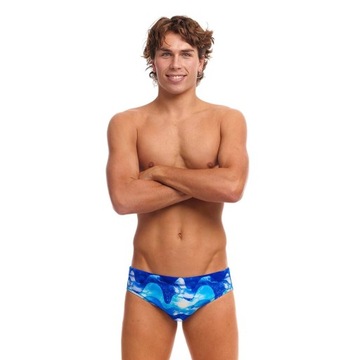 Kąpielówki męskie slipy na basen treningowe szybkoschnące Funky Trunks R.XL