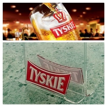 TYSKIE BEER stojak na menu