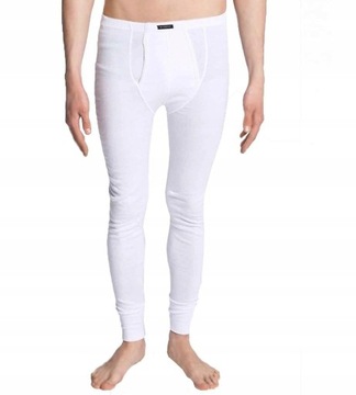 bawełniane KALESONY męskie ATLANTIC XXL białe