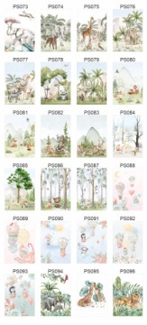 Детский плакат 50x70 сияющий жираф PS075