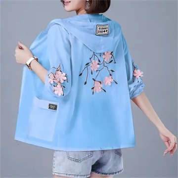 Women's Thin Shirt Short Jacket Coat 2023 New Summ