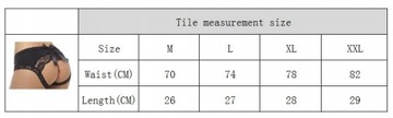 Damskie majtki z dziurą XXL Erotyczną bieliznę