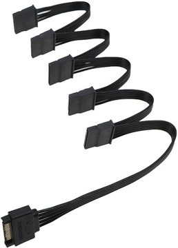 ROZDZIELACZ KABEL ZASILAJĄCY MOLEX na 5x SATA
