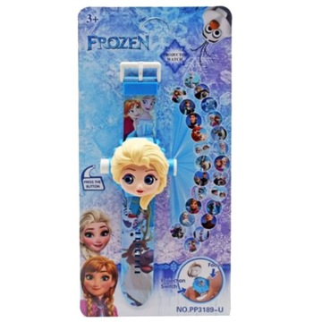 ЗАМОРОЖЕННОЕ ЭЛЬЗА 3D ПРОЕКТОР ЧАСЫ ОТОБРАЖАЮТ ИЗОБРАЖЕНИЯ ПРОЕКТОР