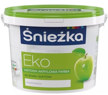 Farba Akrylowa Eko Biała 3L Śnieżka