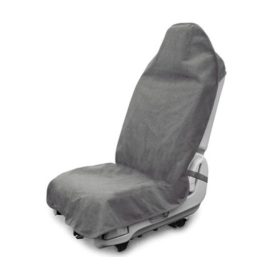 Противоскользящая, удобная подушка для автомобильного сиденья серого цвета.