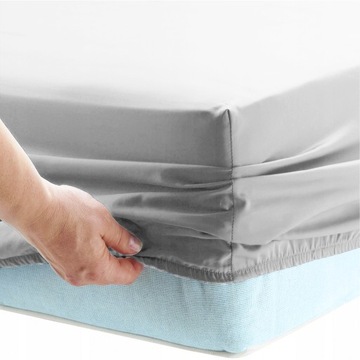 POLSKIE PRZEŚCIERADŁO 100% BAWEŁNA Z GUMKĄ 180X200cm 25cm JAKOŚĆ PREMIUM