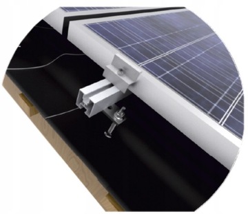 ЧЕРНЫЙ МОНТАЖНЫЙ ПРОФИЛЬ 40x40 120 см РЕЙКА для фотогальванических панелей Черные фотоэлектрические панели