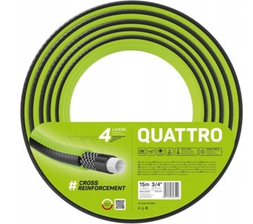 CELLFAST Wąż ogrodowy 15m QUATTRO 3/4'' 10-074