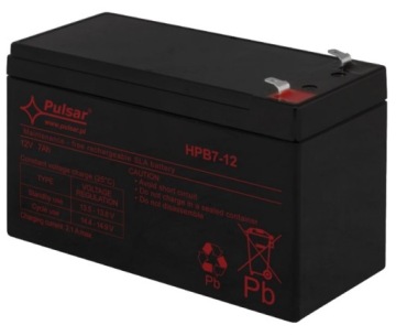 PULSAR AKUMULATOR HPB7-12 7Ah 12V ALARM, UPS