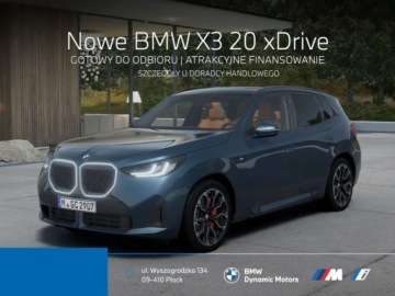 BMW X3 G45 2025 BMW X3 20 xDrive 208 KM mHEV - Gotowy do Odbioru - M Pro - Hak - Panorama
