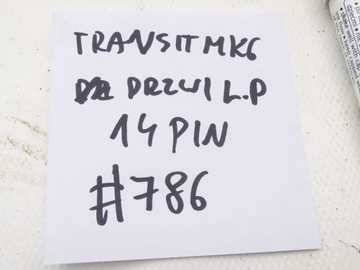 FORD TRANSIT MK6 00-06 SVAZEK INSTALACE DVEŘE LEVÝ PŘEDNÍ 14 PIN #786