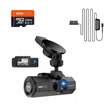 Wideorejestrator Vantrue N2S + 128GB + adapter OBD