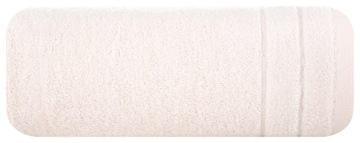 MIĘKKI I CHŁONNY RĘCZNIK Z WELUROWĄ BORDIURĄ DAMLA 70X140 CM RÓŻOWY