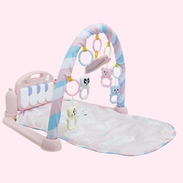 Kick Play Piano Toy Baby Gym Play Mata w kolorze różowym