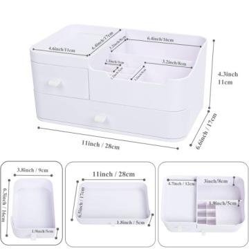 Органайзер для макияжа Desk Box белый