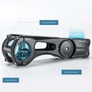 Впереди Gewage XT-A823-140, вынос 1,1/8 дюйма