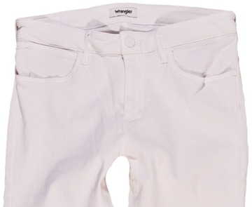 WRANGLER spodnie JEANS white SKINNY CROP _ W31 L32