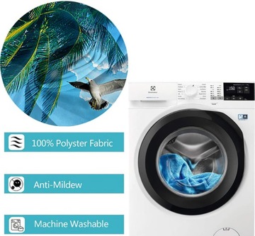 Zasłona na 140cmx250cm Paski Boho Teal nowoczesne zasłony okienne do salonu