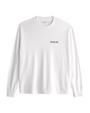 Abercrombie & Fitch - Long-Sleeve Small-Scale Logo Tee - XXL -
