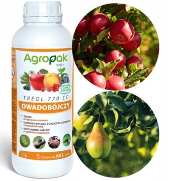 Treol 770 EC olej parafinowy przędziorkobójczy owadobójczy insektycyd 1l