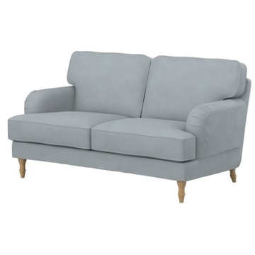 STOCKSUND Pokrycie sofy 2-os, Velvet Silver