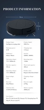 Робот-пылесос Z 10 с автоматической зарядкой, 6000 Па, управление через приложение