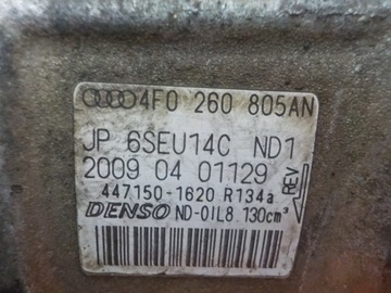 AUDI A4 B8 EXEO A5 A6 Q5 2.0 TDI 10R CAG KOMPRESOR KLIMATIZACE 4F0260805AN