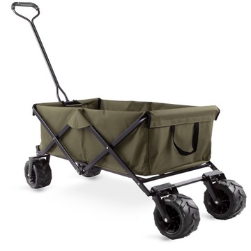 Складная пляжная туристическая садовая тележка 95л.