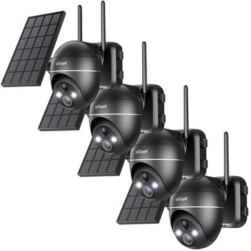 KAMERA OBROTOWA SOLARNA ZEWNĘTRZNA WIFI 5MPx 1944P HD 4xZOOM IP65 9000mAh×4