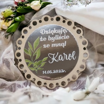 Магнит 10шт зеркальные магниты подарок на первое причастие спасибо персонализация