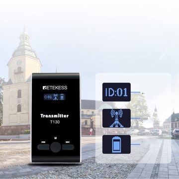 Беспроводная система экскурсовода Retekess T130-T131, система аудиогида