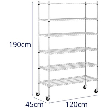 СТАЛЬНОЙ СТАЛЬНОЙ СТОЙКА ДЛЯ ХРАНЕНИЯ, 6 УРОВНЕЙ
