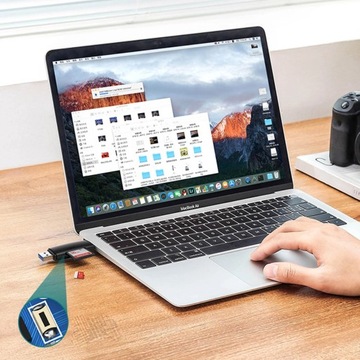 Ugreen adapter czytnik kart SD / micro SD (USB-A / USB-C) czarny