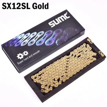 SUMC-SX11SL Bicycle Chain with MissingLink, 116L, 11 Speed, Mountain and